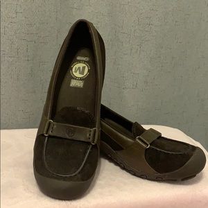 NWOT - Merrell Plaza Glide Chocolate Slide